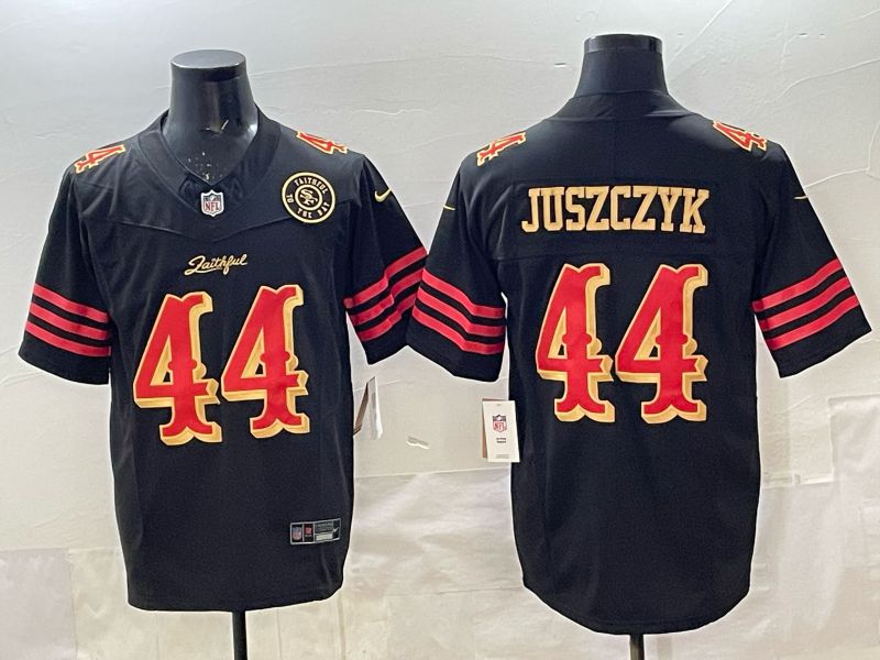 Men 2025 San Francisco 49ers #44 Juszczyk black 5th generation Nike Limited NFL Jersey style 035->san francisco 49ers->NFL Jersey